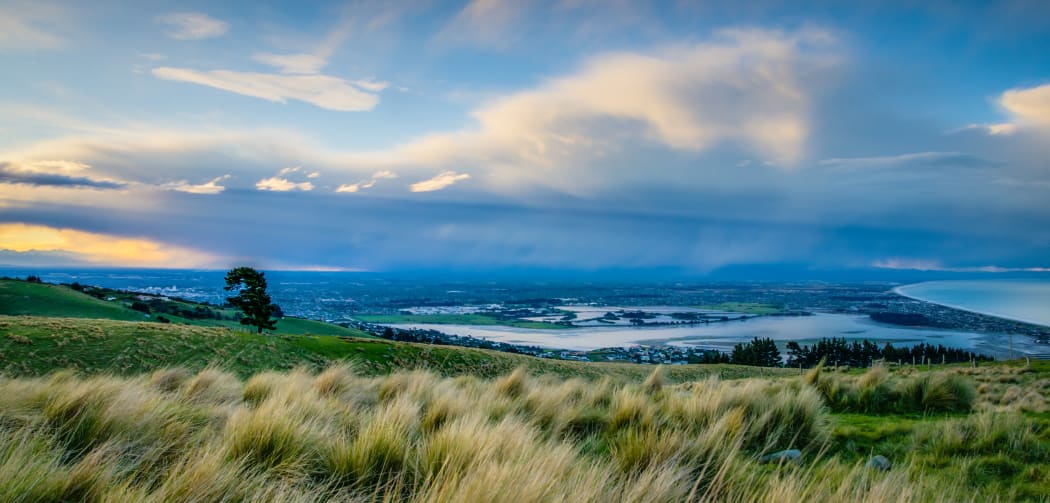 View from the Port Hills, Christchurch