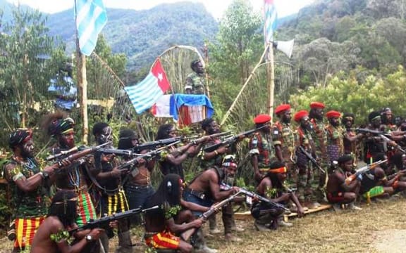 West Papua Liberation Army at the issuance of a declaration of war against Indonesian security forces.