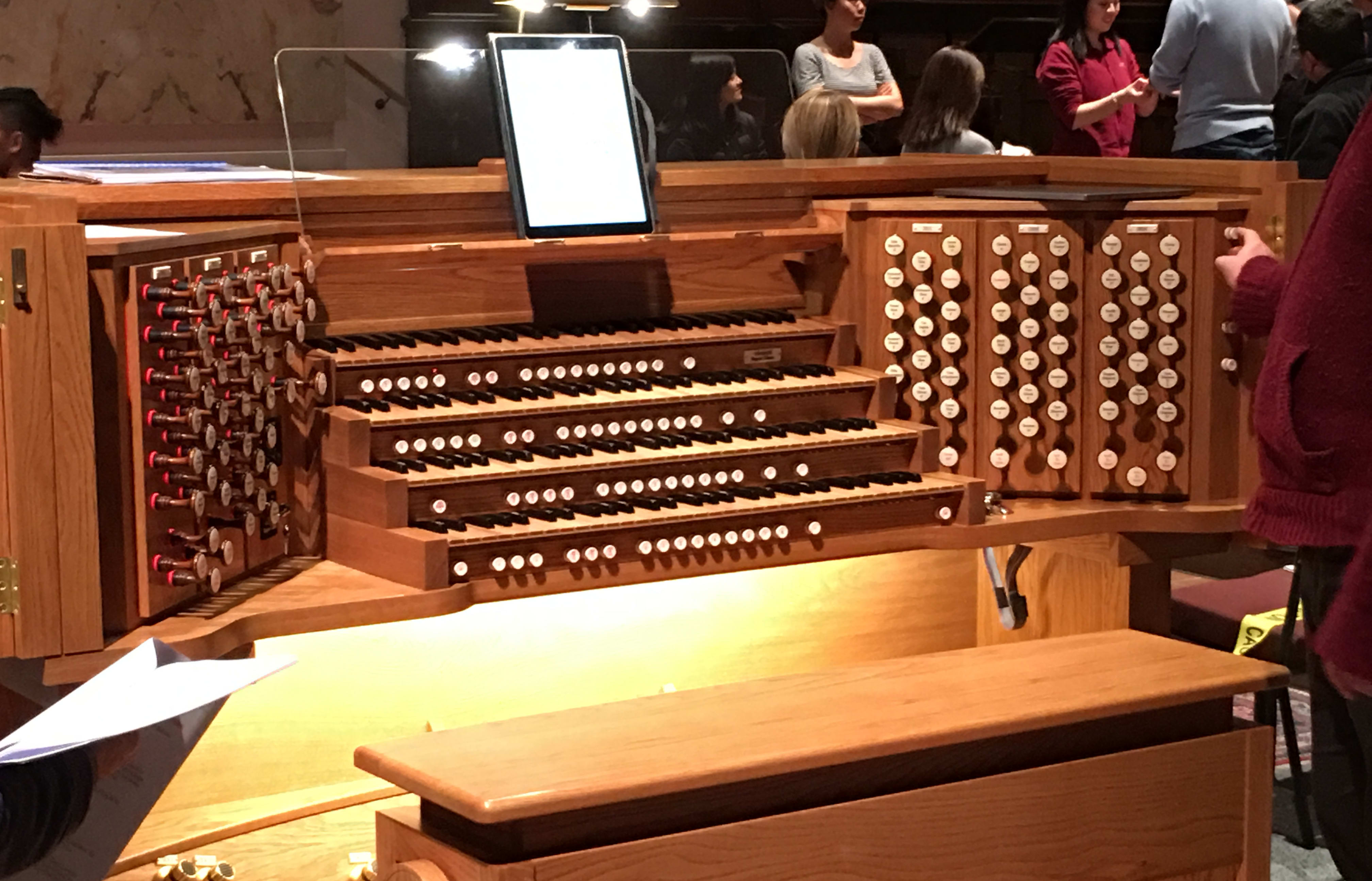 The new digital organ at Wellington's Cathedral of St Paul's