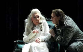 Felicity Palmer as the Countess & Aleksandrs Antonenko as Gherman