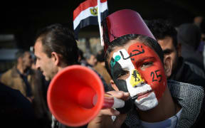 Supporters of Egyptian President Abdel Fattah al-Sisi demonstrate in Cairo.
