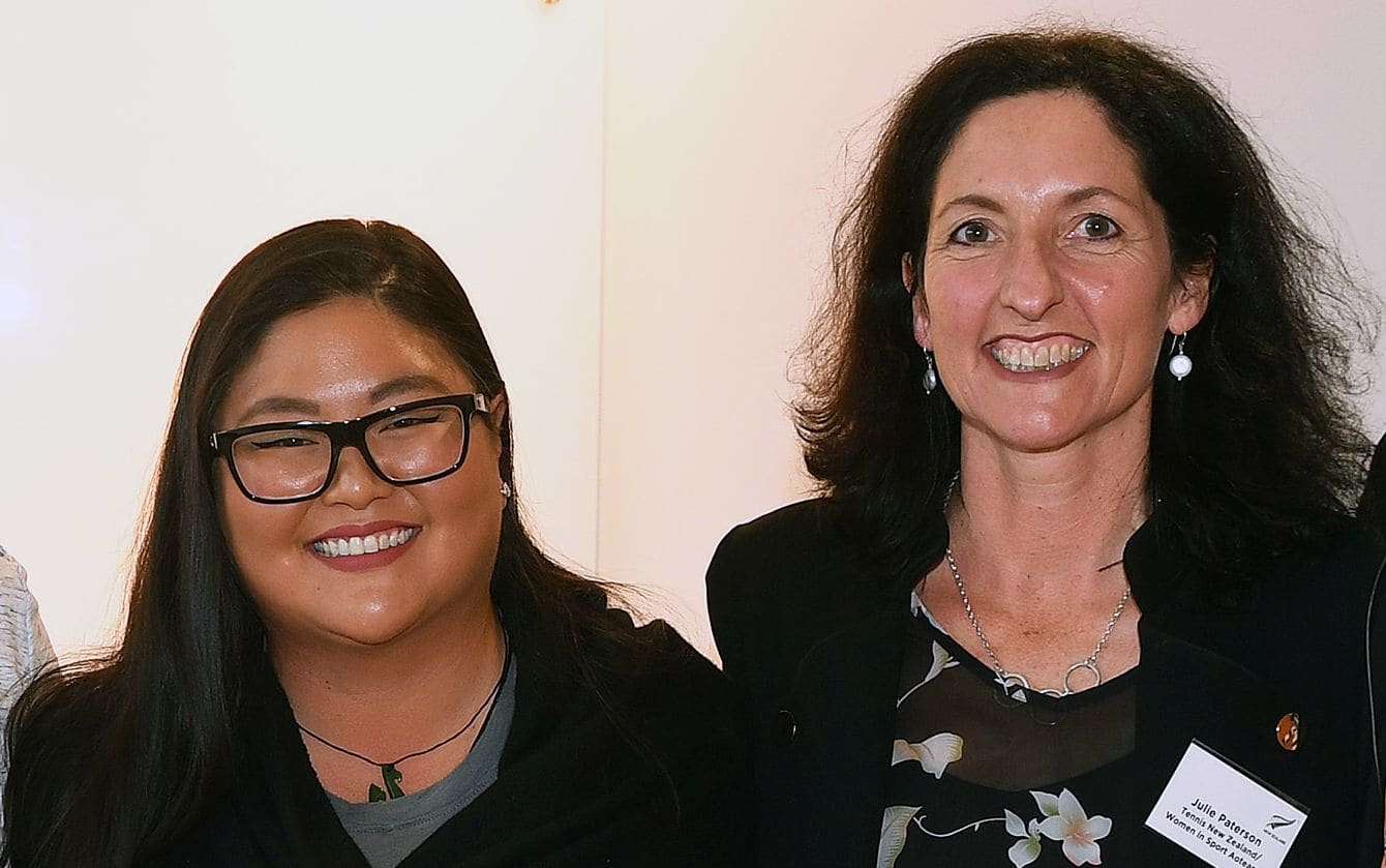 Christina Kim, left, and Julie Paterson