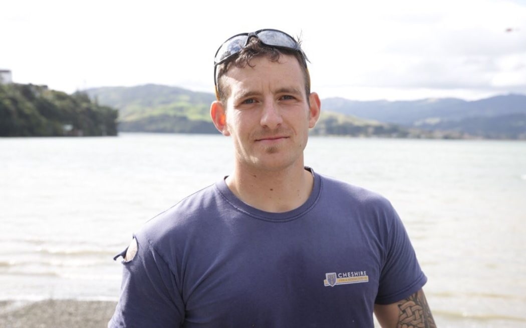 Adam Power, who paddled to the pilot's rescue after seeing the crash.