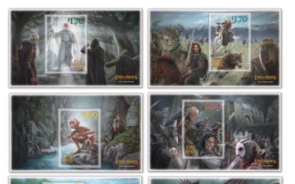 The Lord of the Rings: The Two Towers stamps