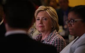 Democratic presidential candidate Hillary Clinton campaigns in Vallejo, California ahead of the primary contest there on June 7.