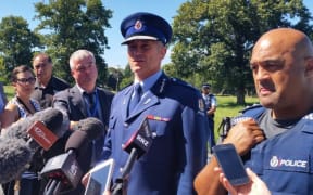 Police Commissioner Mike Bush and Maori liaison officer Warwick Morehu
