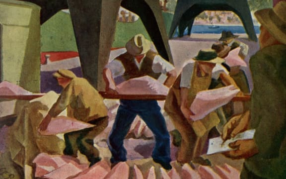 Oil on canvas (lost in the London Blitz). Art in New Zealand, September 1931