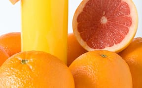 A glass of orange juice