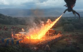 This undated image provided by Anheuser-Busch shows a scene from the company's Bud Light 2019 Super Bowl NFL football spot. (Anheuser-Busch via AP)