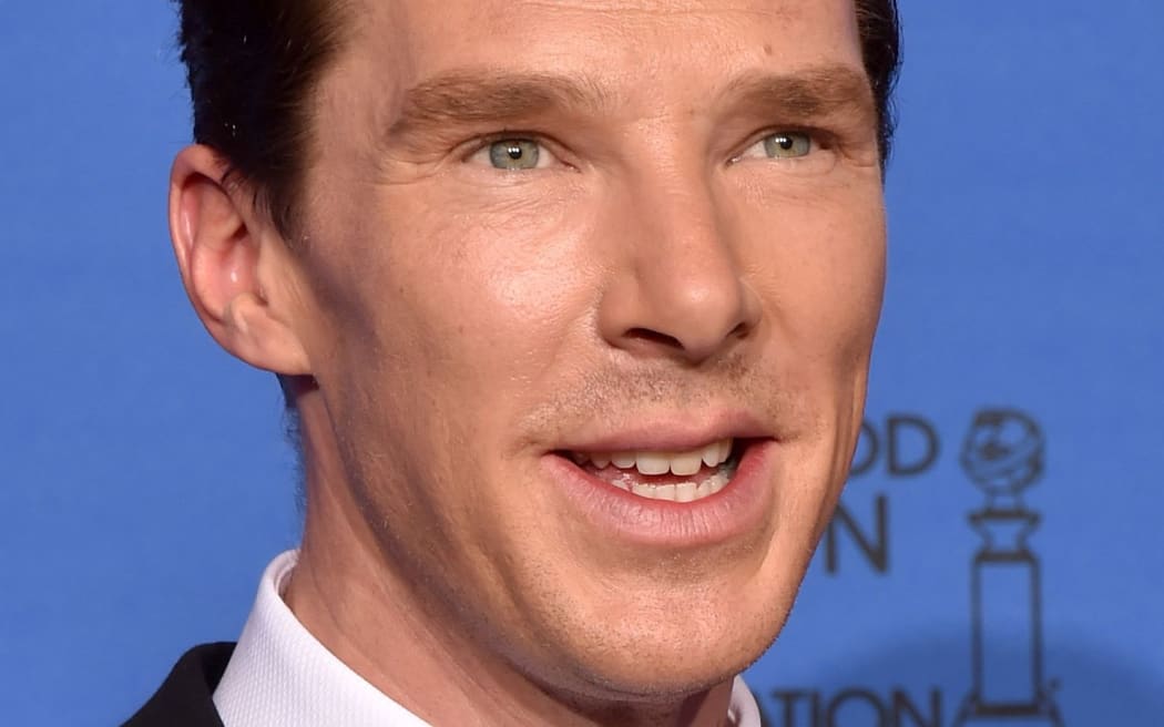 Actor Benedict Cumberbatch poses in the press room during the 72nd Annual Golden Globe Awards at The Beverly Hilton Hotel on January 11, 2015 in Beverly Hills, California.