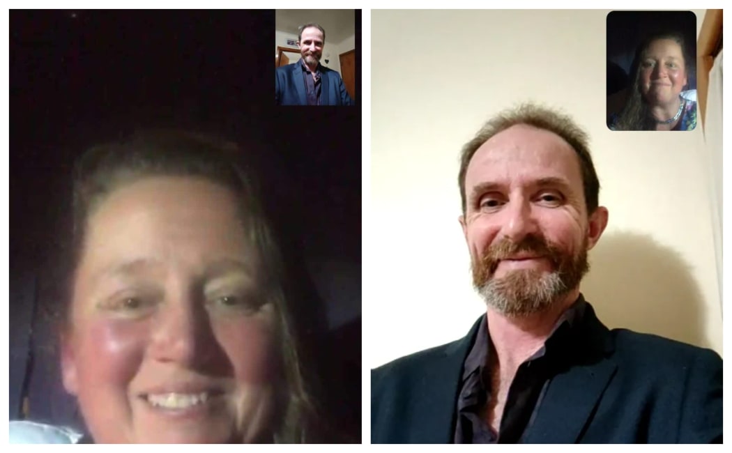 Lisa and Phill facetiming