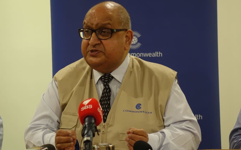 The chair of the Commonwealth Observer team sent to monitor Papua New Guinea’s 2017 election Sir Anand Satyanand.