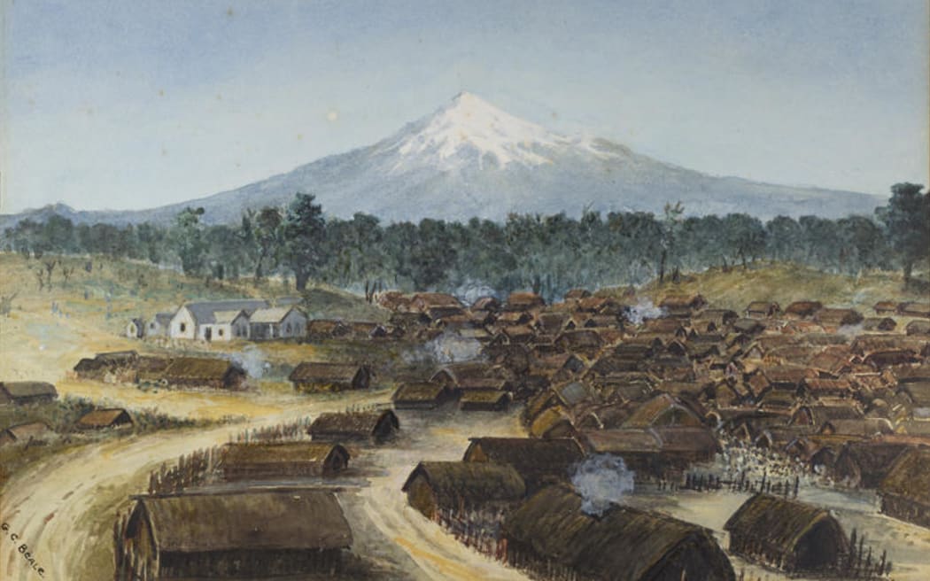 Parihaka by George Clarendon Beale, 1881