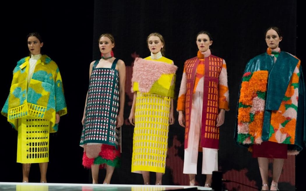 Stephanie Frig's collection took the third prize at the show.