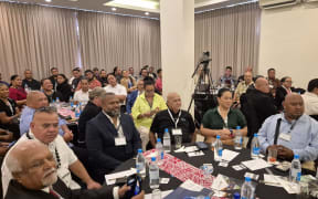 Participants at the business meeting in Nukualofa. May 2025