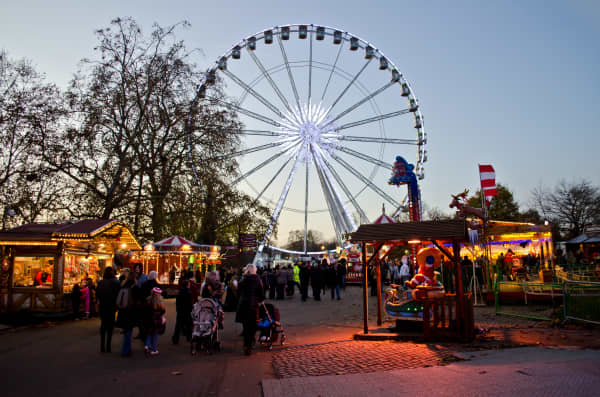 London's Hyde Park Winter Wonderland attracts huge crowds every year.
