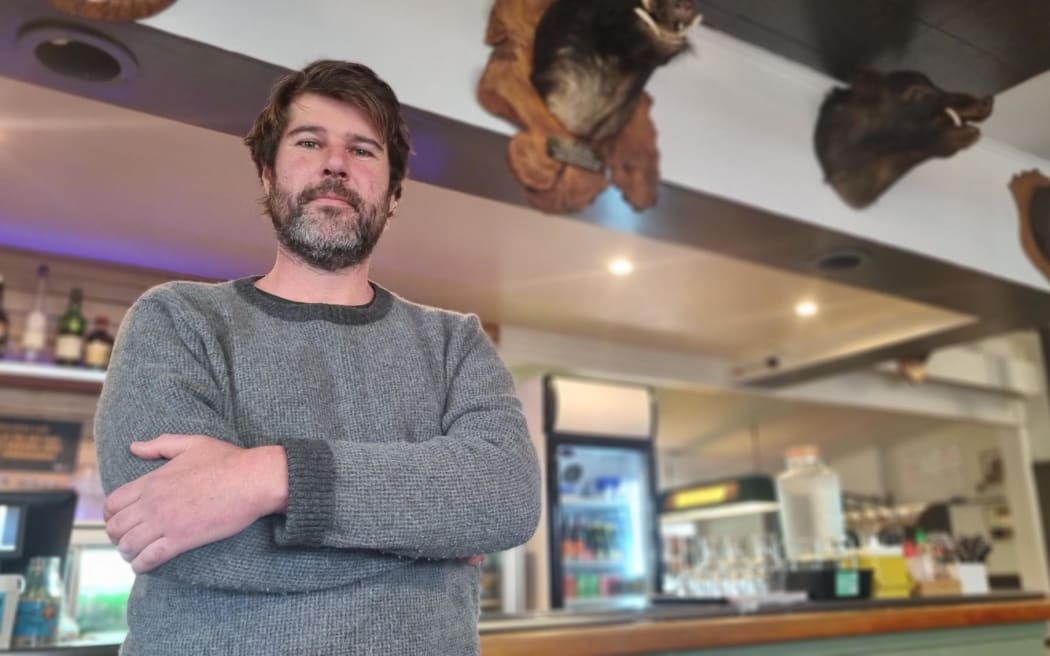 Awakino Hotel owner Sean Jeffares says his business has been hit hard by the recent closures of SH3.