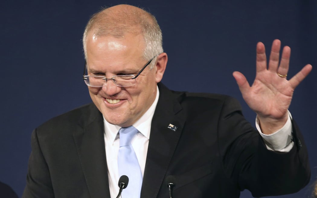 Australian Prime Minister Scott Morrison makes his victor speech after Labor's Bill Shorten conceded defeat.
