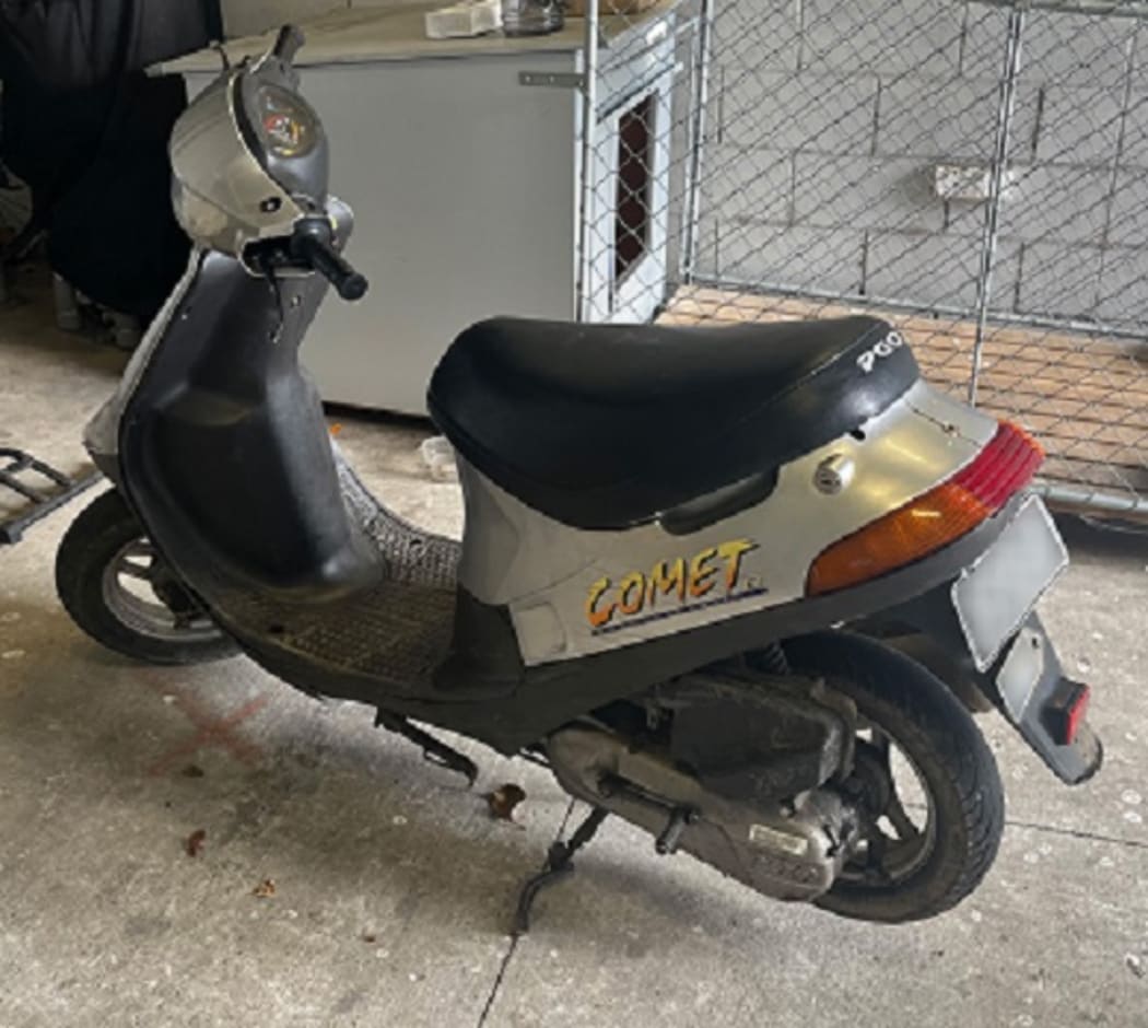 The scooter found a decade after being stolen.