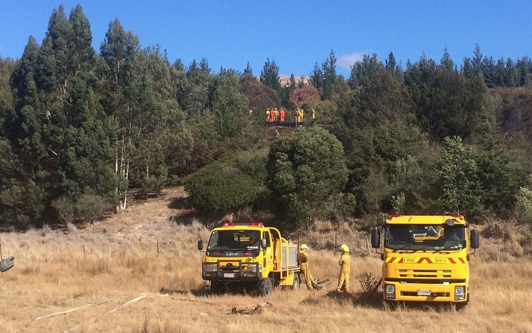 Firefighters have been kept busy dampening down hotspots