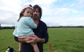 Nigel Douds with his son Kohya, 2.