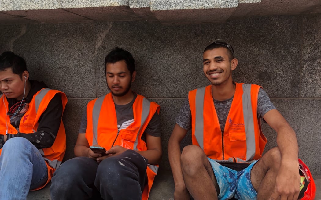 Construction worker Suraz Dhrungana