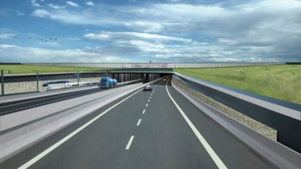 The tunnel, visualised here, should open in 2024.