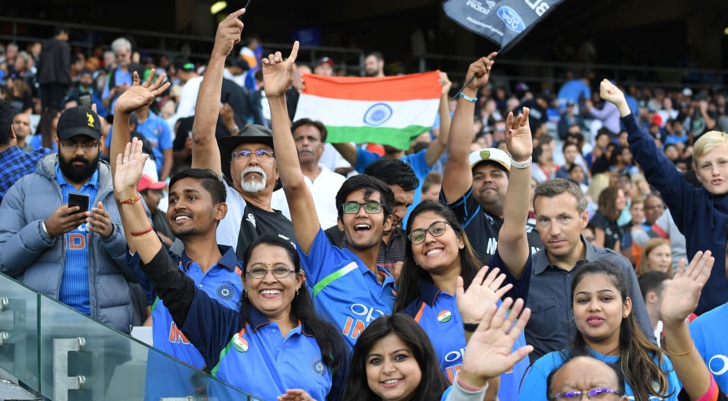 Fans and supporters.
New Zealand Black Caps v India. Twenty20 International cricket. 2nd T20. Eden Park, Auckland, New Zealand. Friday 8 February 2019. © Copyright photo: Andrew Cornaga / www.photosport.nz