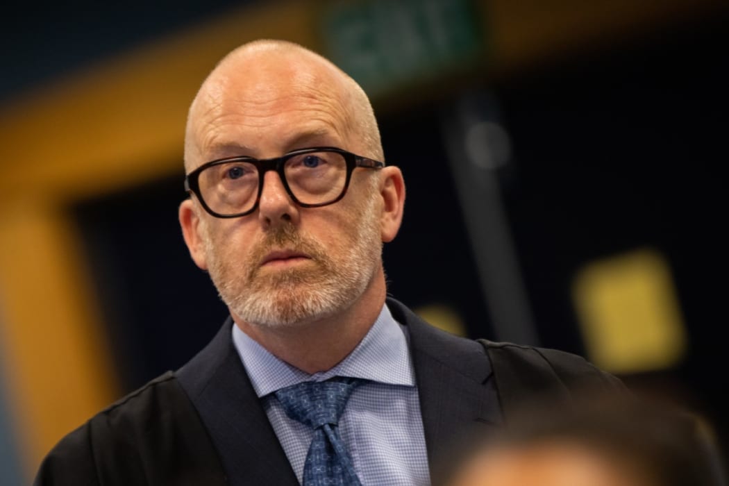 Defence lawyer Ron Mansfield at the trial of the man accused of murdering Grace Millane 10 November 2019.