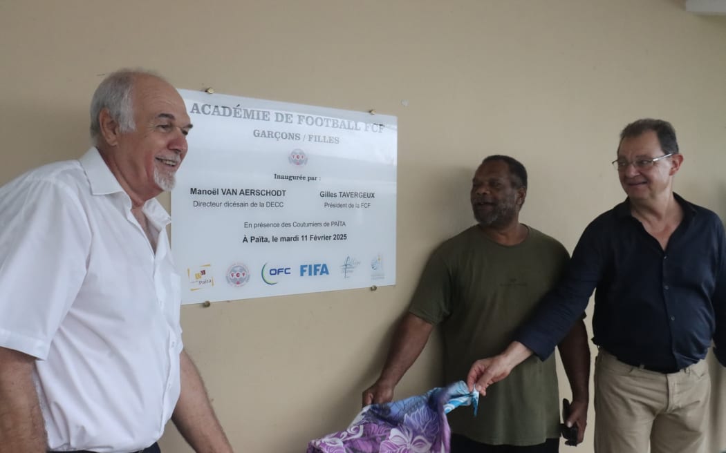FCF President Gilles Tavergeux officially opened the facility