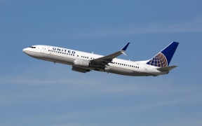 A United Airlines Boeing.