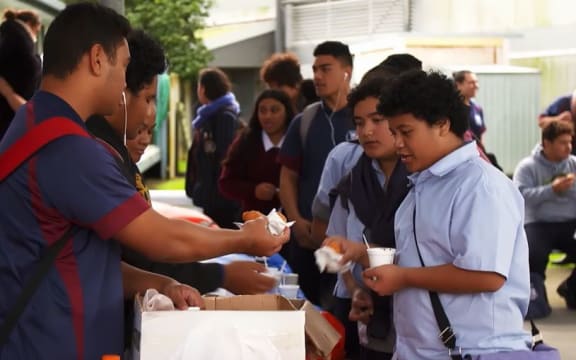 Students at Auckland's Tamaki college.