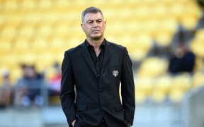 Wellington Phoenix coach Mark Rudan during the game between Wellington Phoenix and Sydney FC