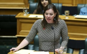 Green MP Julie Anne Genter speaks during the first sitting day of 53rd Parliament on 1 December, 2020.