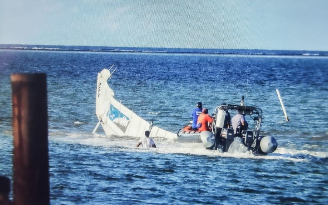 A plane crash off the coast of Vaitele, near Samoa's capital, Apia.