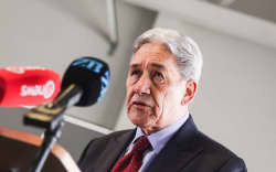 Rail Minister Winston Peters announces plans for the new Cook Strait ferries.