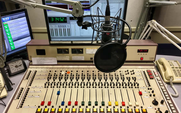 RNZ Concert broadcast studio