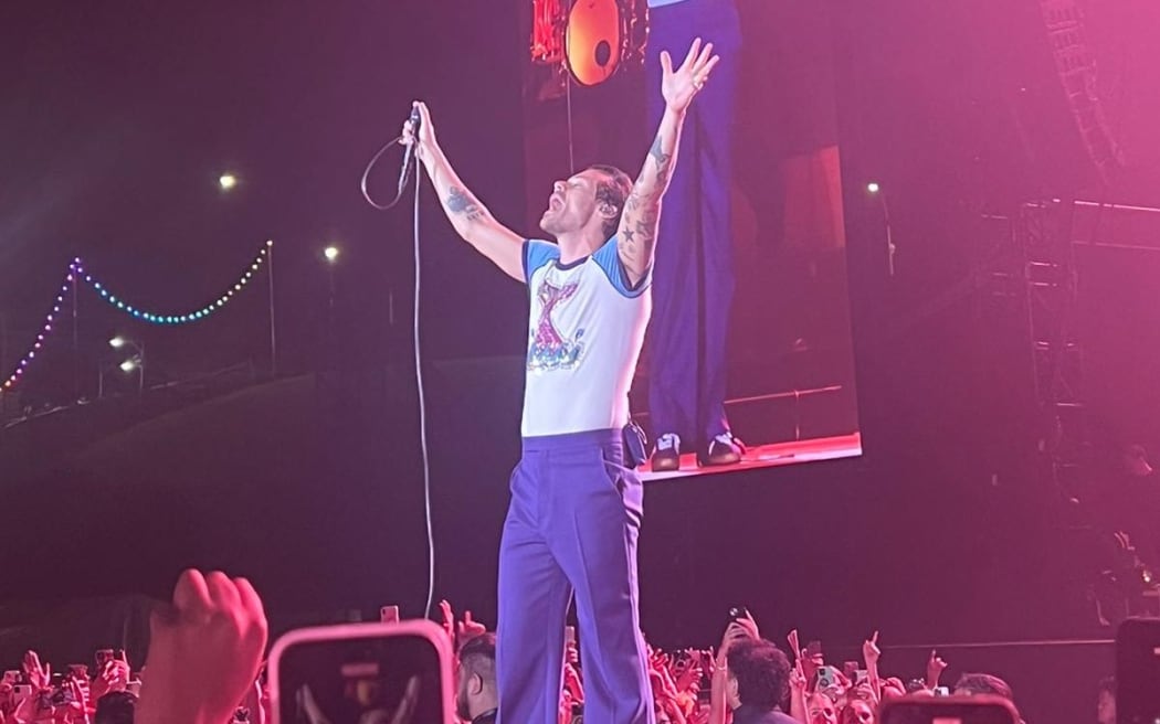 Harry Styles at Mt Smart Stadium, Auckland, on 7 March 2023