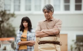 Shavaughn Ruakere (L) Nathaniel Lees (R) in The Legend of Baron To'a'