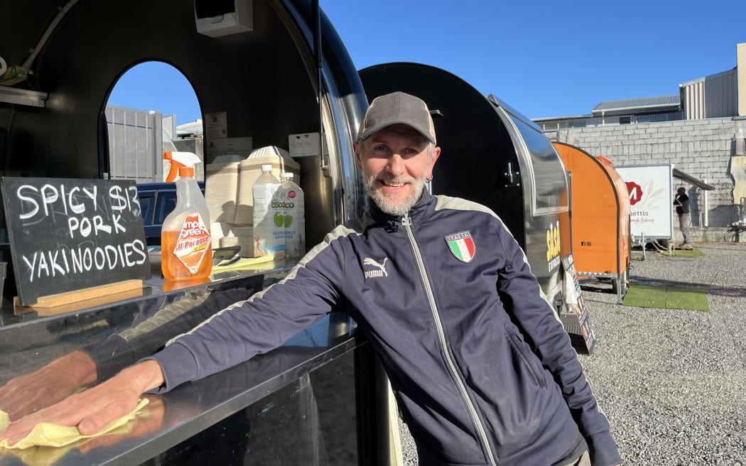 Peter Blaha, owner of food truck DFC Bakery, hopes to stay on at the High St site that was bought by the Marlborough District Council in May.