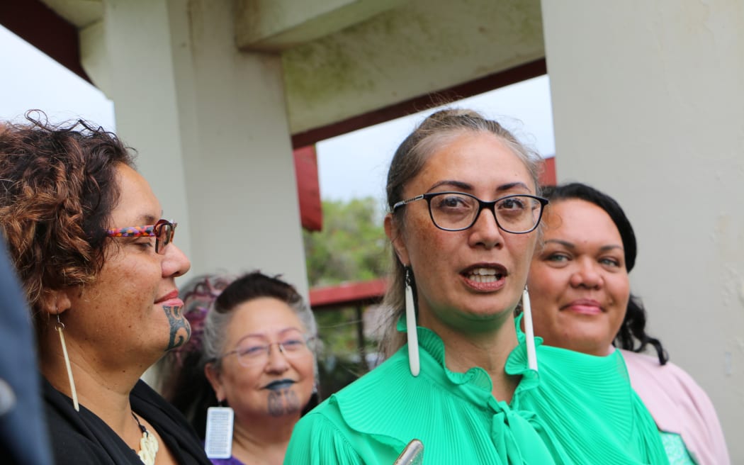 Ngātiwai Trust Board CEO Hūhana Lyndon (Ngātiwai, Ngāti Hine, Ngāti Whātua, Te Waiariki, Ngāpuhi) has announced she will be running for the Te Tai Tokerau seat for the Green Party. Photos are taken outside of Te Tii Waitangi marae on 4 February, 2023.
