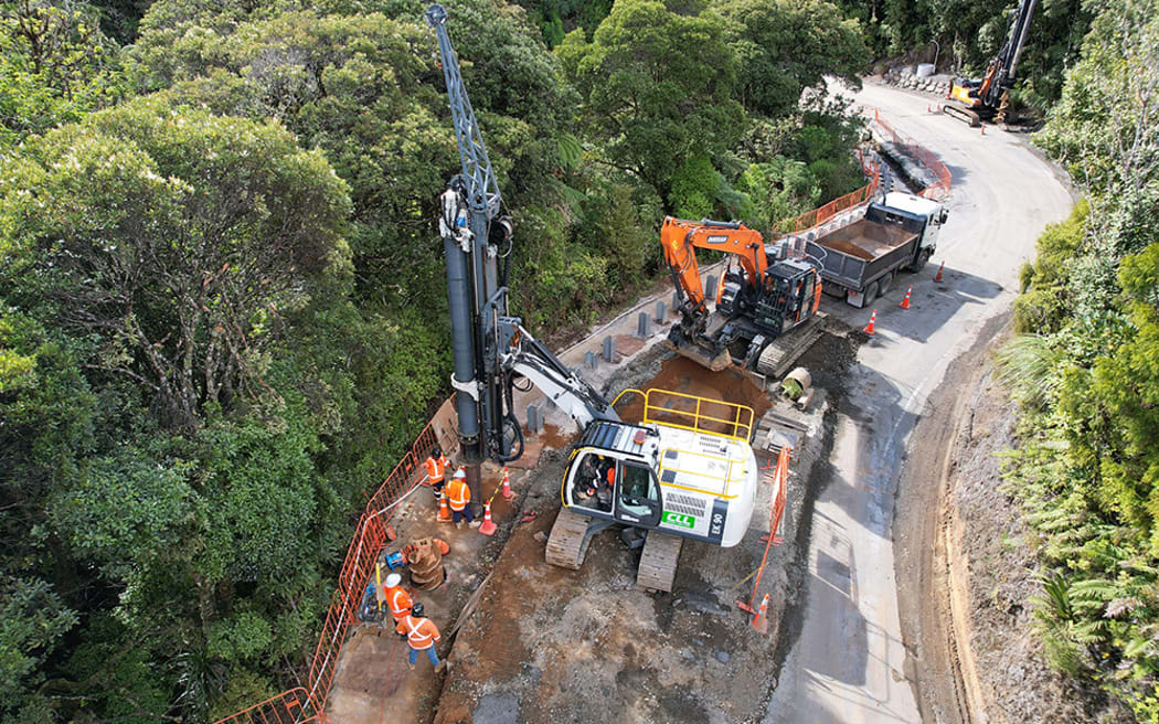 Piling is underway at slip A26.