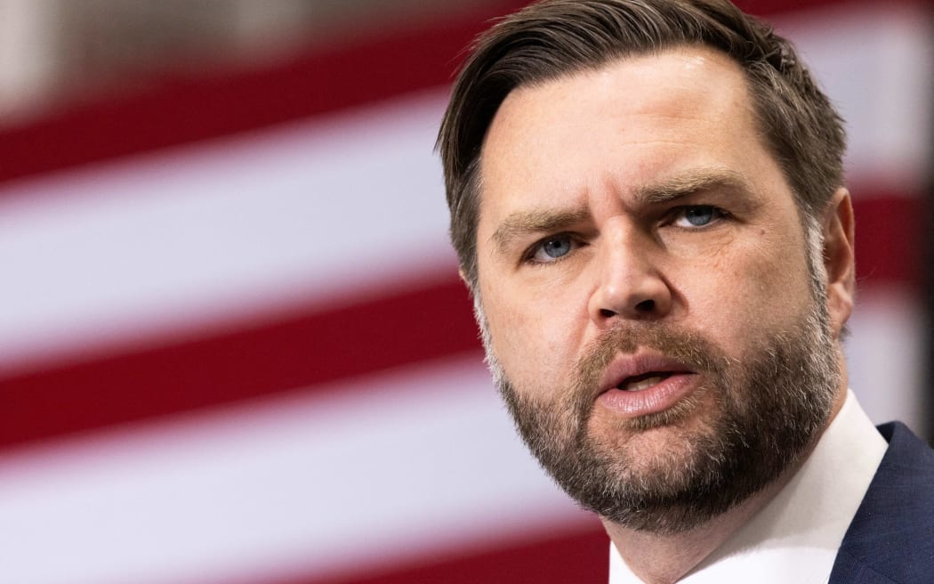 US Vice President JD Vance delivers remarks on the economy at Uline in Alburtis, near Allentown, Pennsylvania, on December 16, 2025. (Photo by Ryan Collerd / AFP)