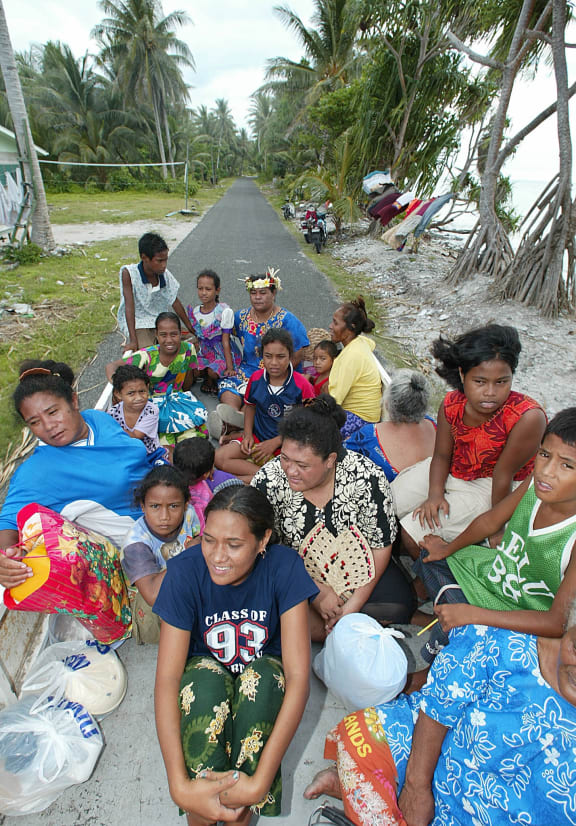 Tuvalu women and children