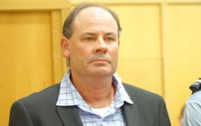 Cory Jefferies in High Court Hamilton at start of his trial for the murder of Kim Richmond.