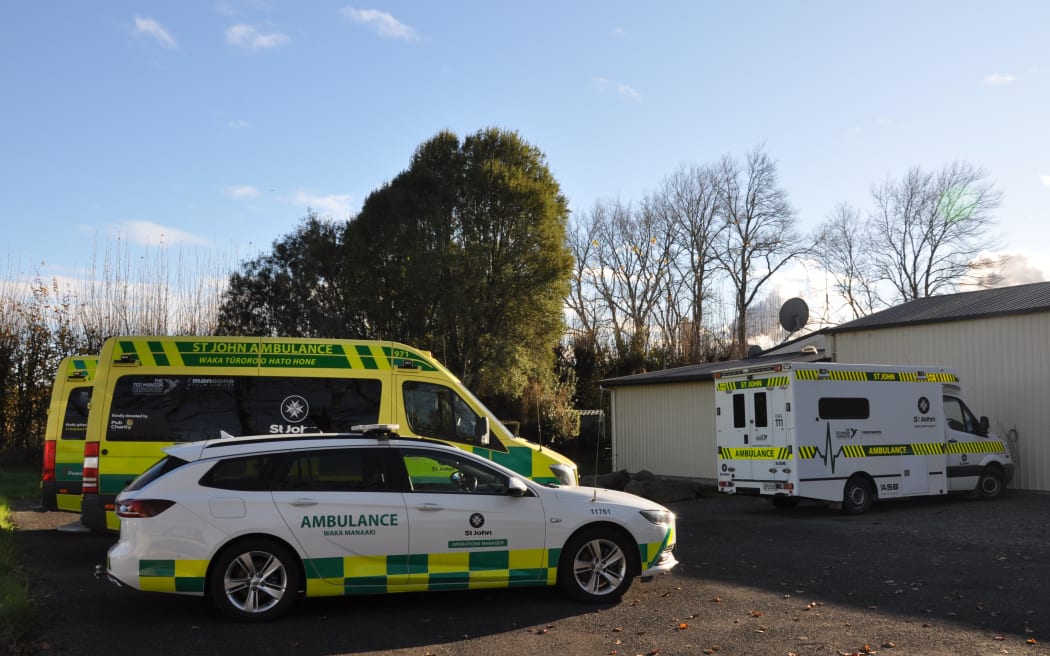 Some of the ambulance fleet have to be parked outside in Richmond, as there is not enough garage space for all the vehicles.