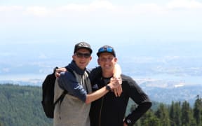 Jason Williams (R) with his partner Kayne Meyers-Harris