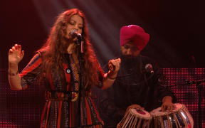 Chelsea Prastiti and band perform 'Olympic Girls' by Hollie Fullbrook's (Tiny Ruins) Silver Scrolls 2019