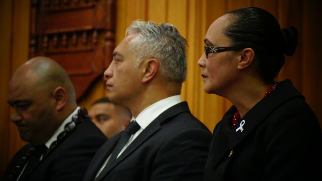 MPs (from left) Pacific Peoples Minister Peseta Sam Lotu-Iiga, Alfred Ngaro and Jenny Salesa.