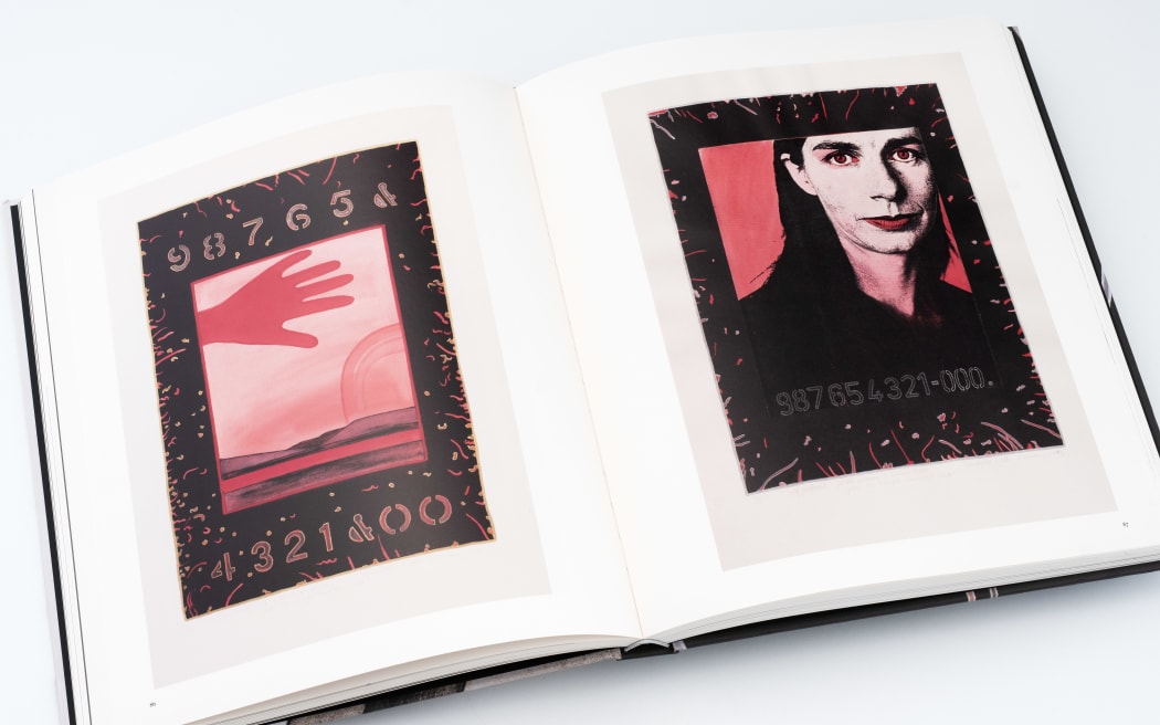 A spread from Folded in the Hills: Marilynn Webb